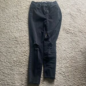 PAC Sun high rise distressed black jeggings